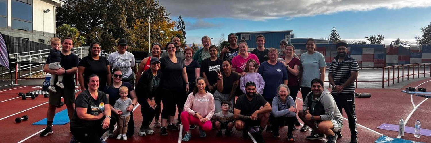 Home Sweat Home - outdoor group training session on the athletics track in Hastings